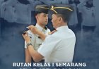 Tingkatkan Dedikasi, Rutan Kelas I Semarang Gelar Apel Pagi dan Penyematan Tanda Pangkat Baru